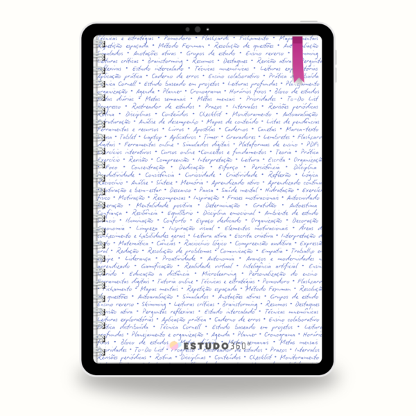 O planner de Estudos 2025 - Datado!